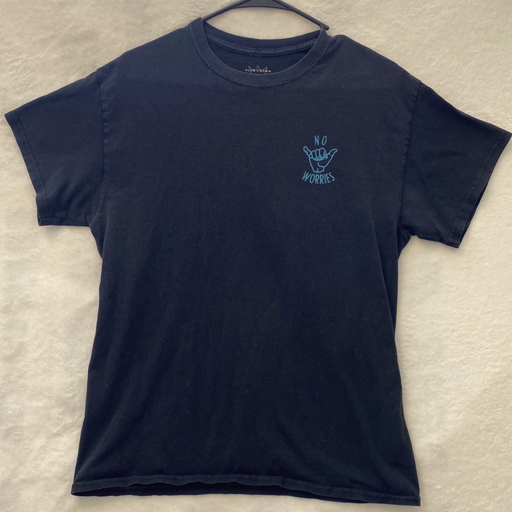 Men’s Blue Crown No Worries T-shirt-size M